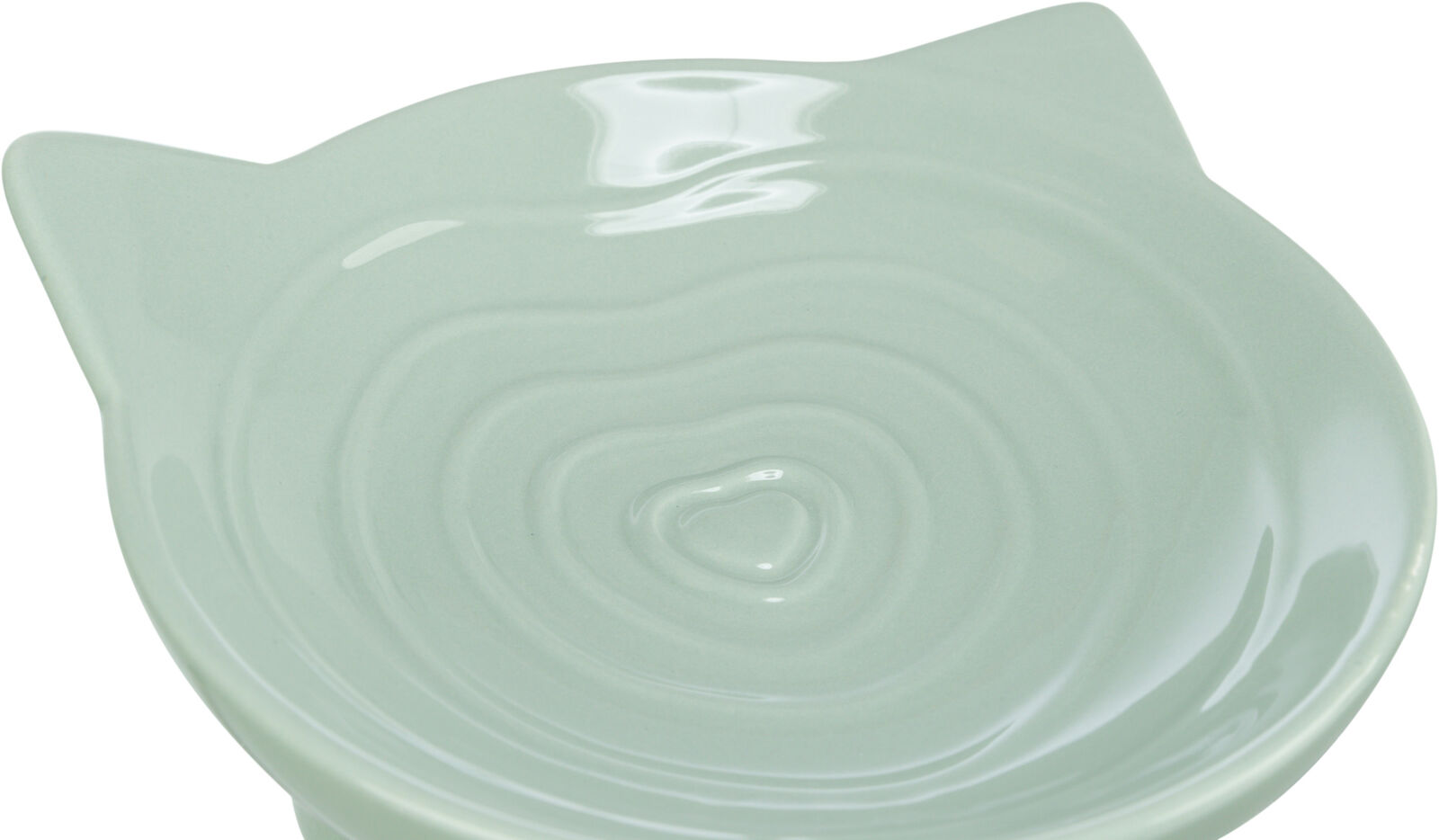 TRIXIE Keramická miska VIVIANA, tvar kočičí hlavy, 0,15 l/ø 14 cm, šalvějová