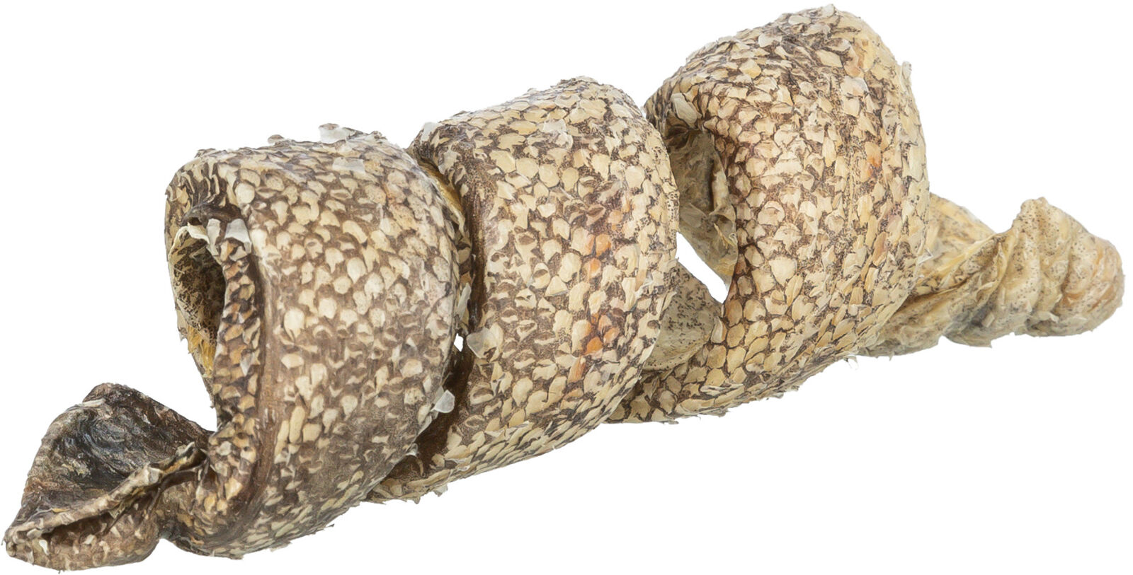 TRIXIE Denta Fun Curl - buvolí kůže s treskou, kroucený pamlsek, 12 cm/25 g