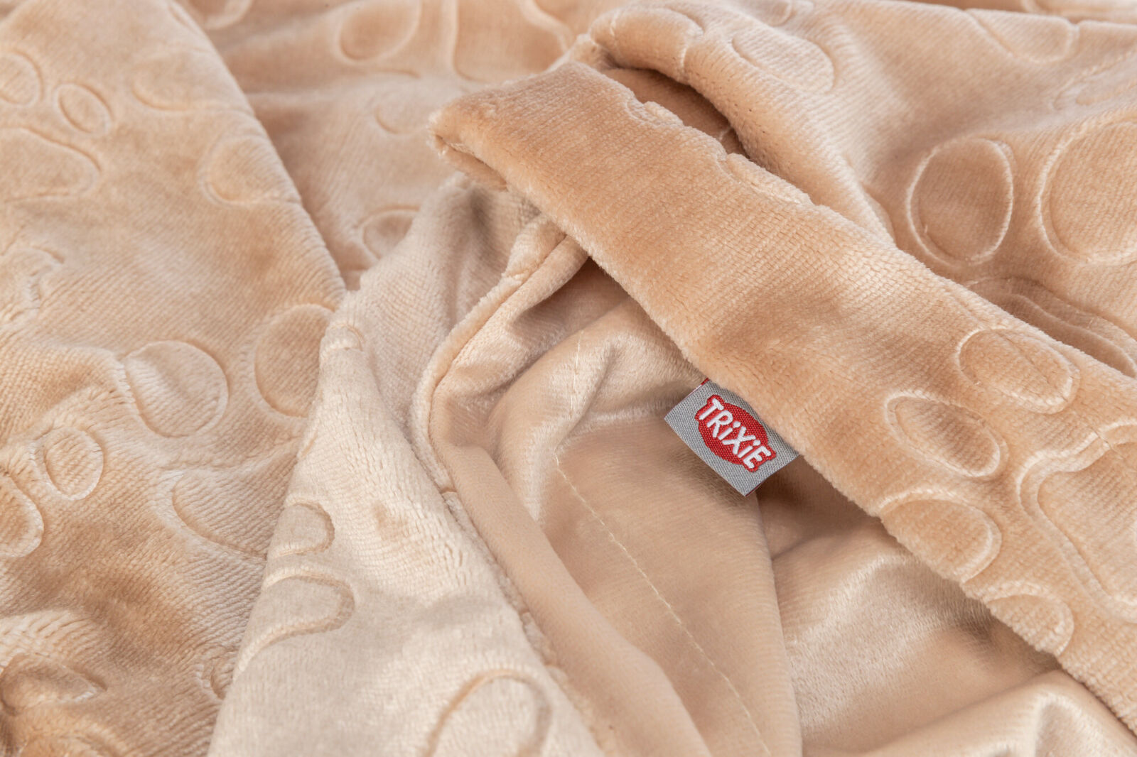 TRIXIE Plyšová deka BARRY, dvouvrstvý samet, béžová 70 x 50 cm