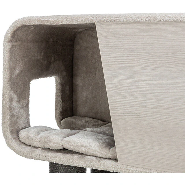 TRIXIE Škrabadlo RAFAEL XXL, 2 x jeskyně, hamaka, 156 cm, šedá