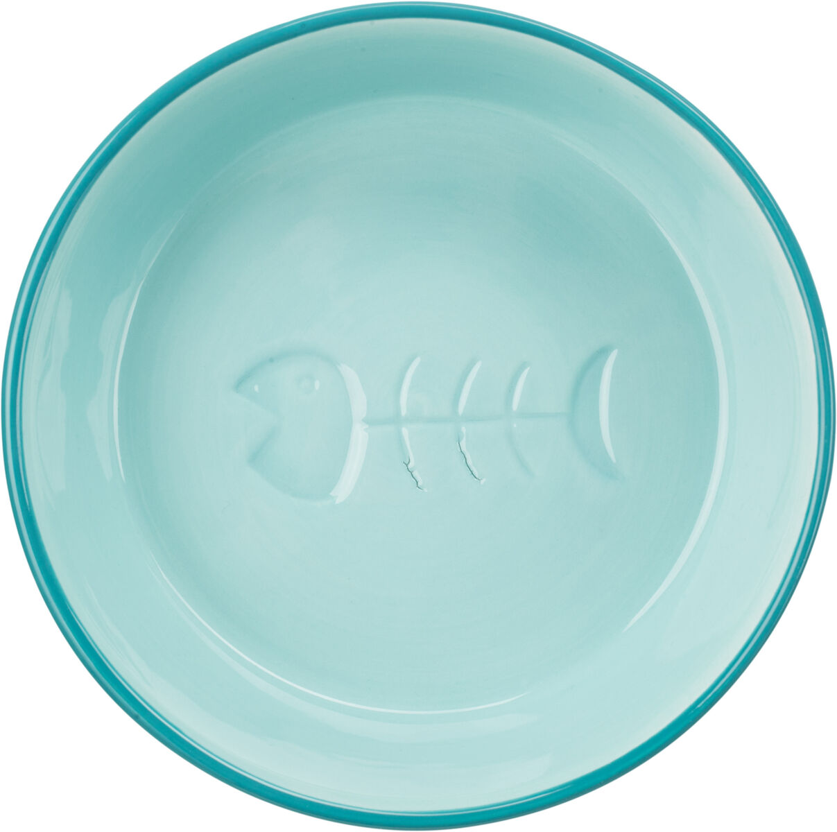 TRIXIE Keramická miska s obrázkem kostry ryby  200ml/13cm