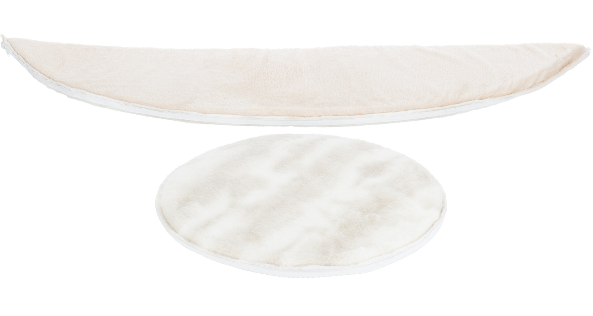 TRIXIE NELLI plyšová jeskyňka, na zip odepínací okraje, béžová ø52 x 40cm