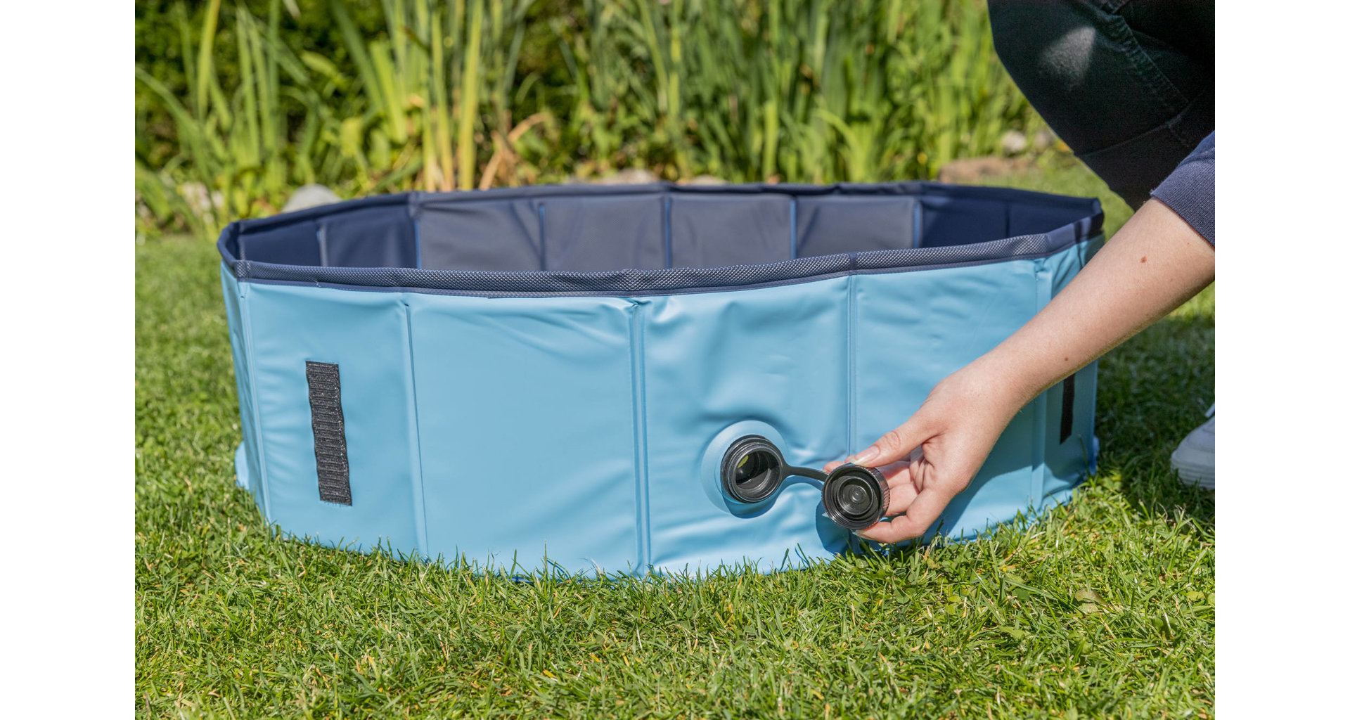 TRIXIE Bazén pro psy 160 x 30 cm světle modrá/modrá