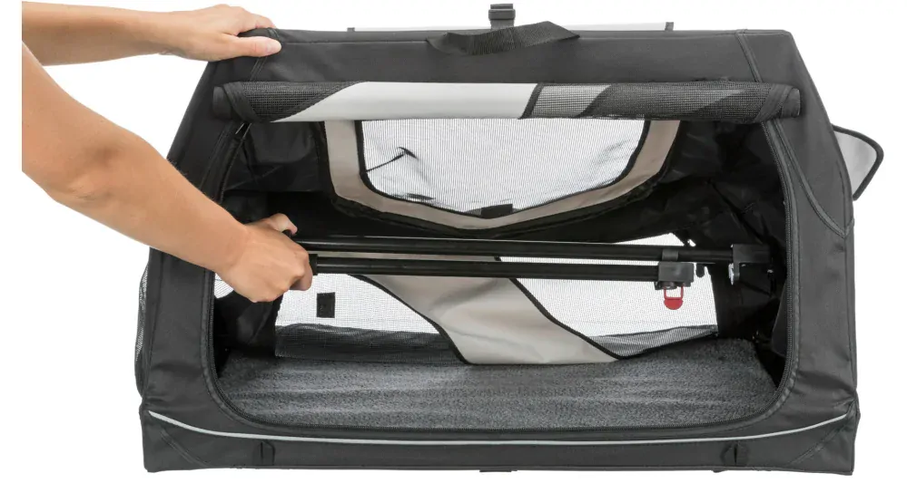 TRIXIE Transportní nylonový box Vario M-L  91x58x61 cm černo-šedý