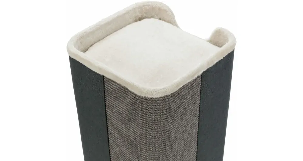 TRIXIE Cat Tower JORGE s odpočívadlem,šedá s béžovou kožešinou 78cm
