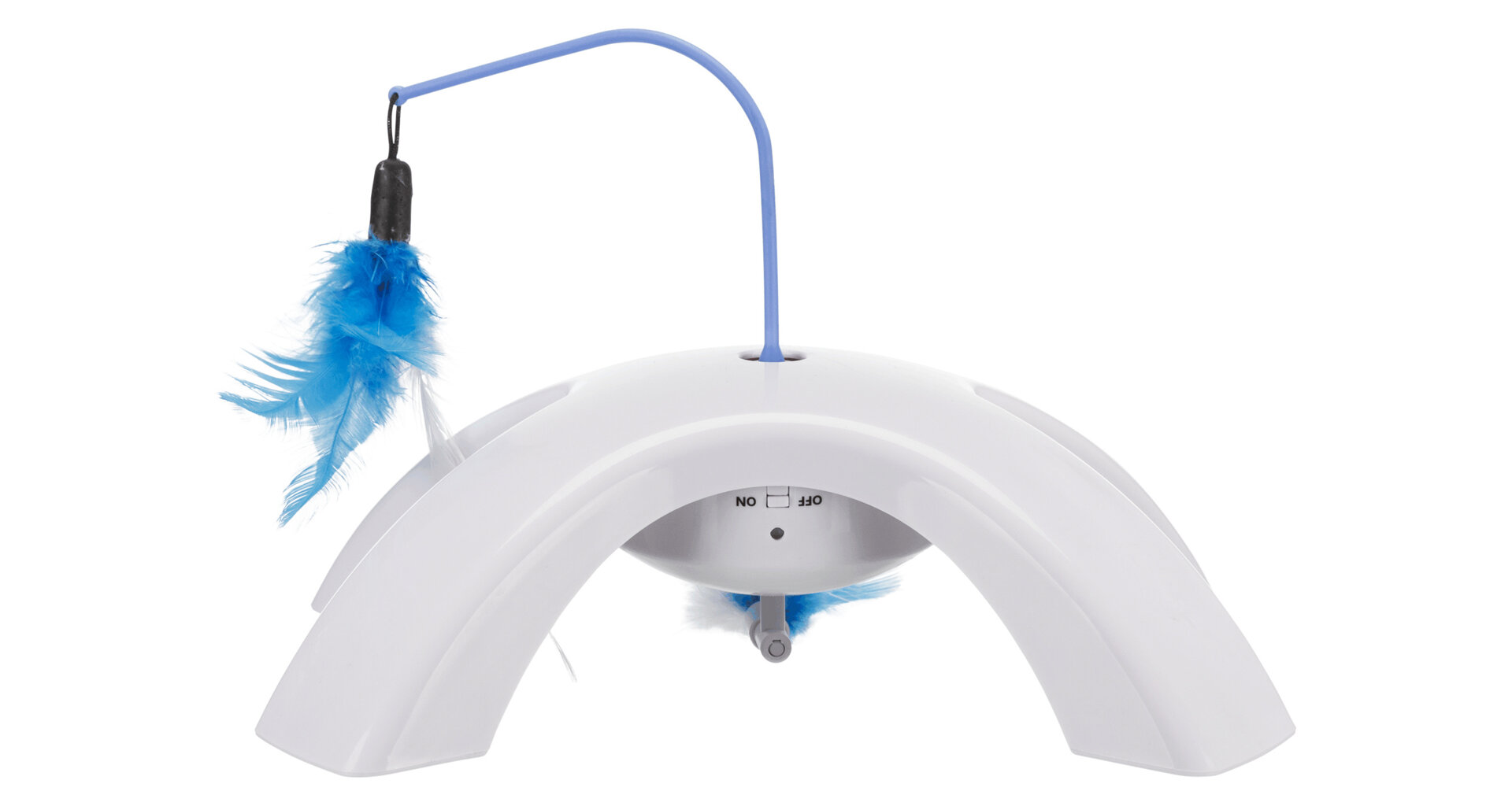 TRIXIE Feather Twister - plastová hračka s pohyblivými peříčky, 23x15x18cm - DOPRODEJ (RP 0,90 Kč)