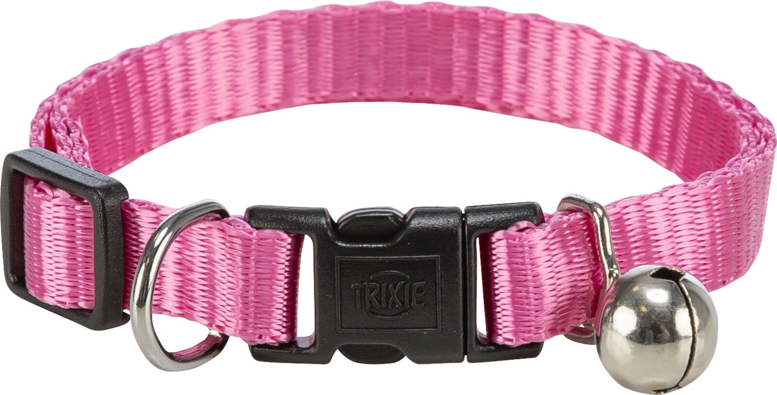 TRIXIE Nylonový nastavitelný obojek pro kočku, s rolničkou, khaki/béž/tyrkys/růž