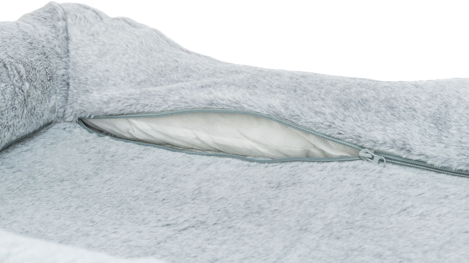 TRIXIE Vital Bed LINO, ortopedický obdélníkový pelech, šedá/světlešedá 90 x 65 cm