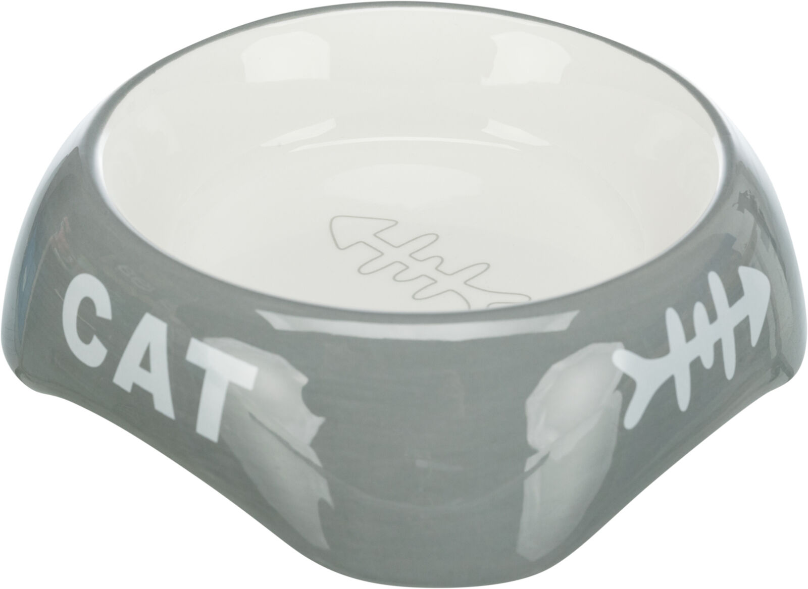 TRIXIE Keramická miska 200ml/13cm - CAT + rybí kostra