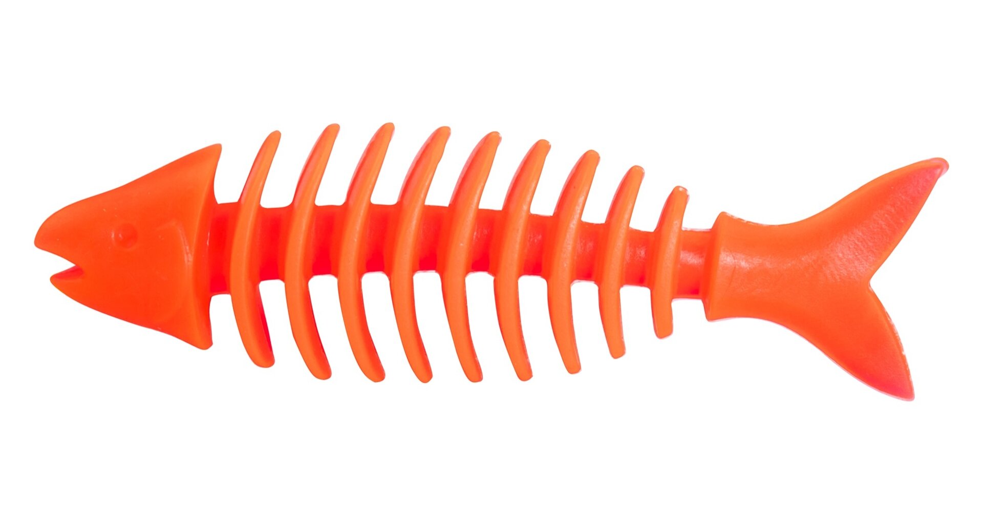 Barevná rybička dentální malá voňavá, tvrdá guma 14 cm