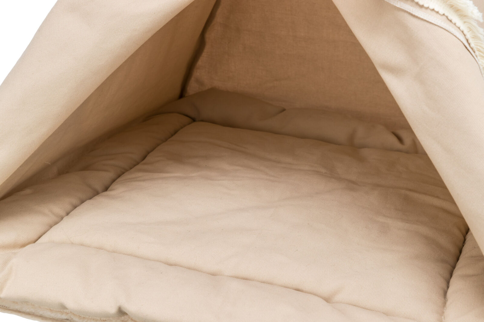 TRIXIE Teepee BOHO s polštářem, 55 x 65 x 44 cm, bavlna, béžová