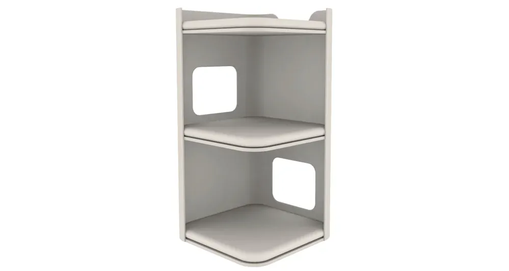 TRIXIE Cat Tower JORGE s odpočívadlem,šedá s béžovou kožešinou 78cm