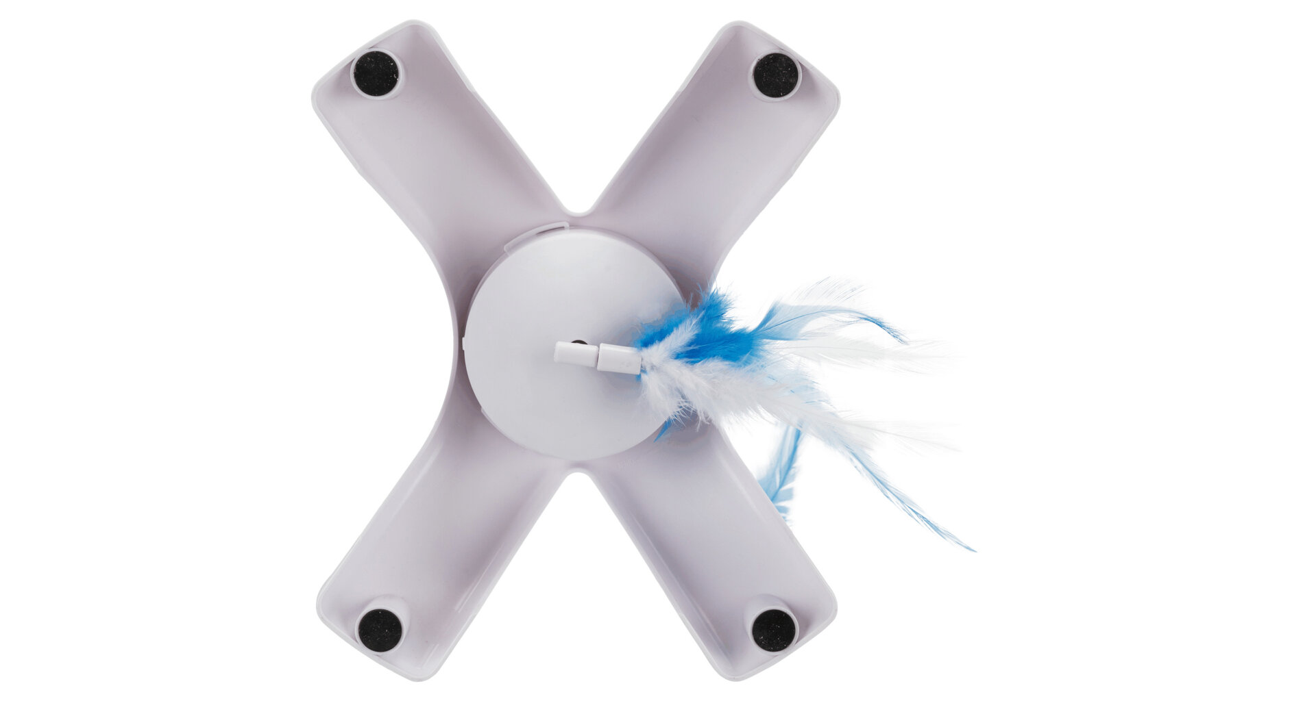 TRIXIE Feather Twister - plastová hračka s pohyblivými peříčky, 23x15x18cm - DOPRODEJ (RP 0,90 Kč)