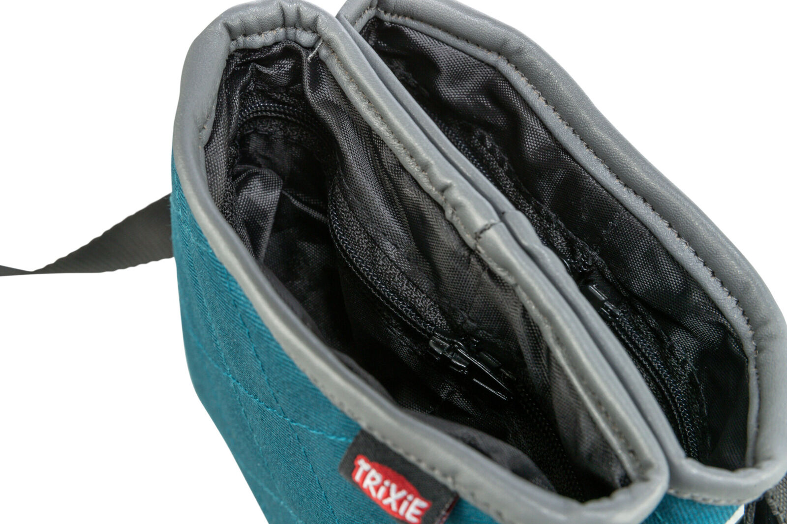 TRIXIE TWIN, taštička na pamlsky, 15 x 18 x 2,5 cm, bavlna/polyester, petrolejová