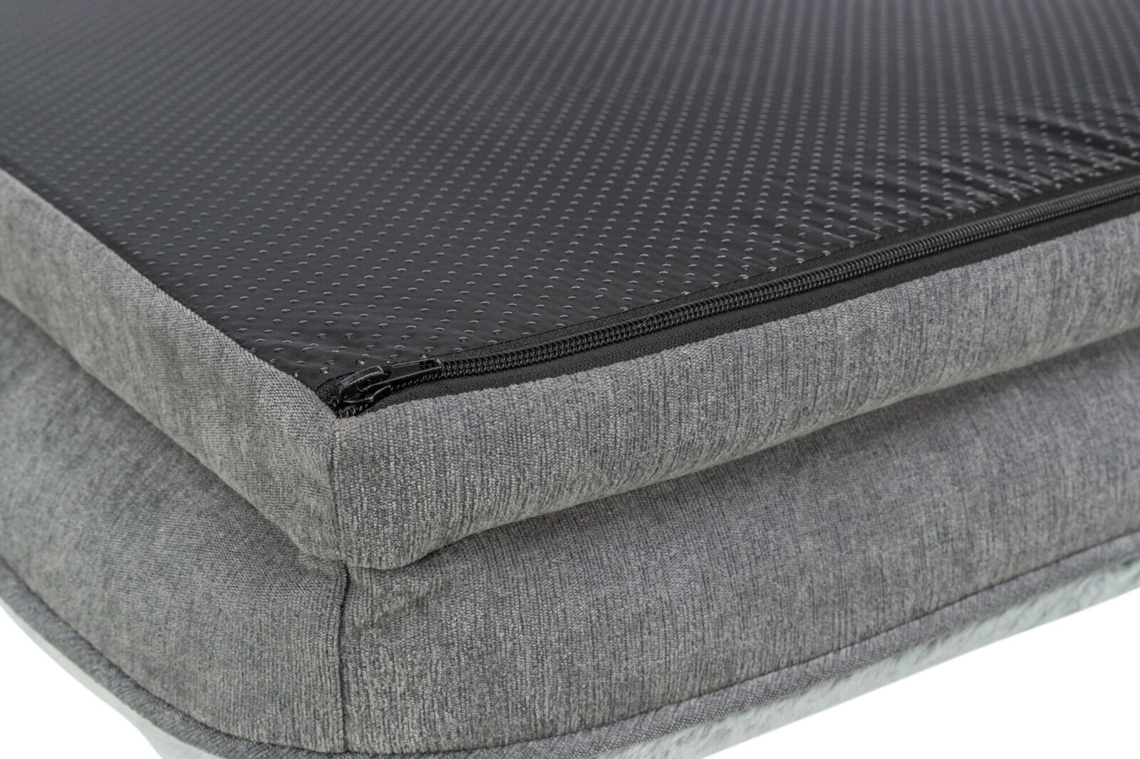 TRIXIE Vital Bed LINO, ortopedický obdélníkový pelech, šedá/světlešedá 90 x 65 cm
