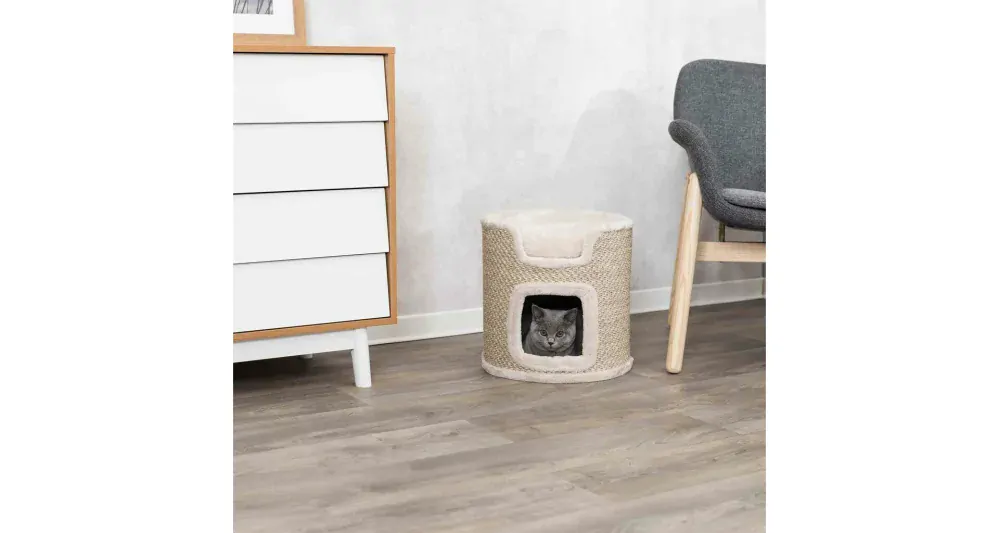 TRIXIE Škrabadlo kočičí věž RIA 37 cm světle šedé/přírodní