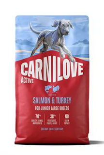 Carnilove Dog Active Dry Salmon&Turkey Junior LB 4kg