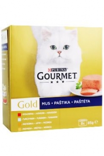 Gourmet Gold Mltp konz. kočka paštiky 8x85g