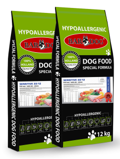 Bardog Hypoalergenní granule Sensitive 22/12 2 x  12 kg