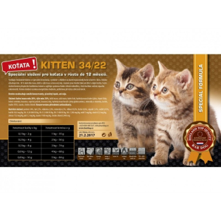 Granule Bardog Kitten 34/22 super prémium 4 kg